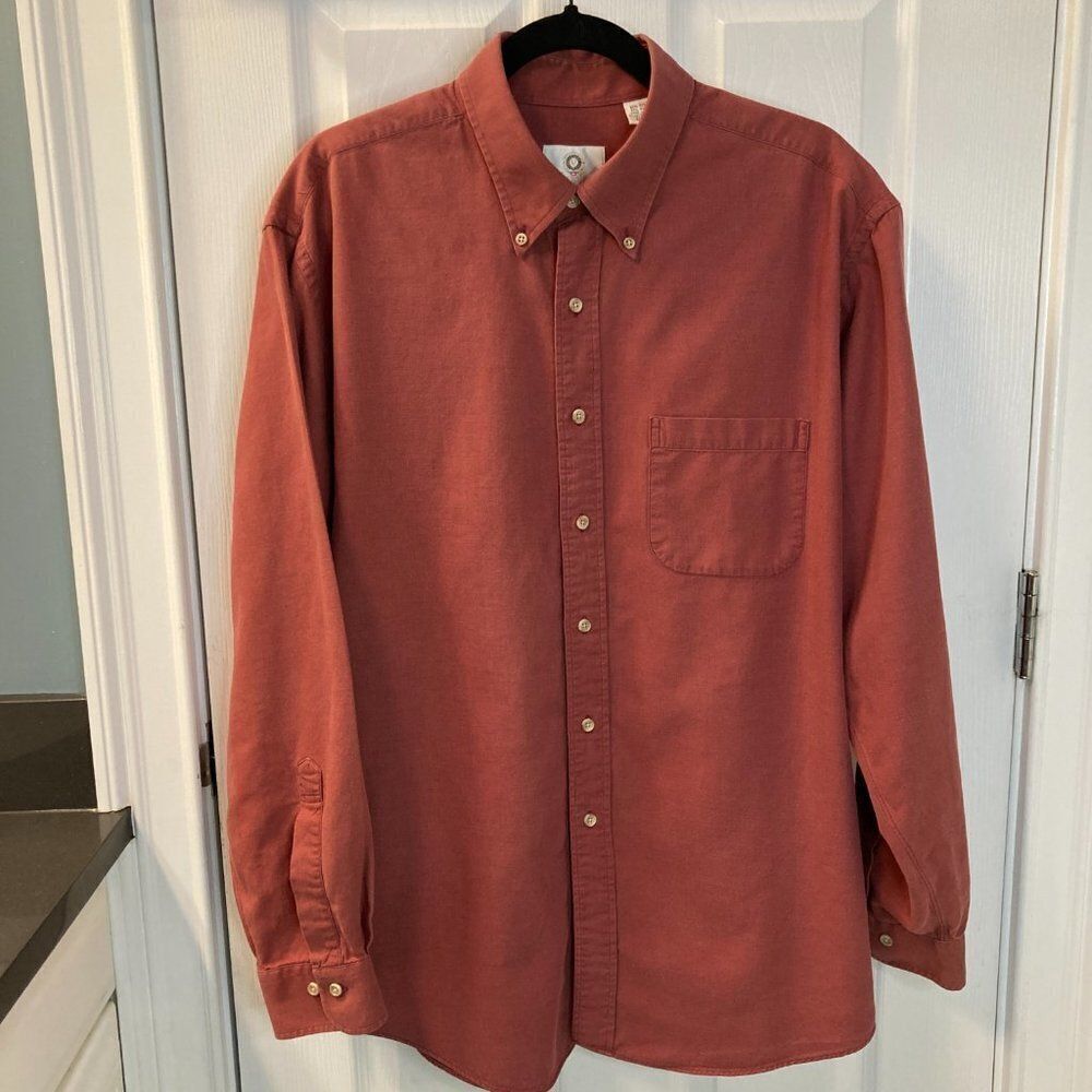 Vintage Viyella Wool Blend Men's Button Down Shirt Size XL